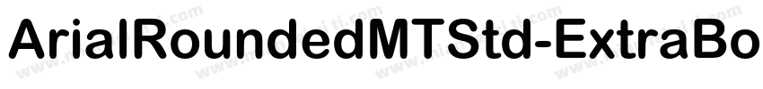 ArialRoundedMTStd-ExtraBold字体转换