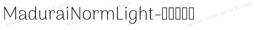 MaduraiNormLight字体转换