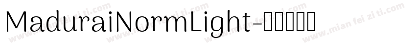MaduraiNormLight字体转换