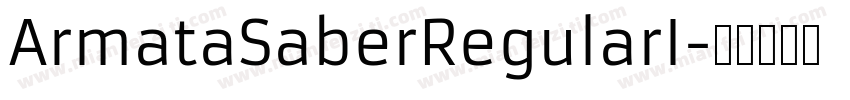 ArmataSaberRegularI字体转换