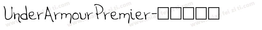 UnderArmourPremier字体转换