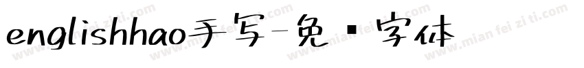 englishhao手写字体转换