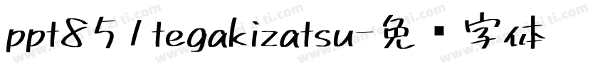 ppt851tegakizatsu字体转换