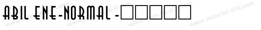 Abilene-Normal字体转换