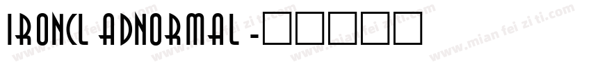 IroncladNormal字体转换