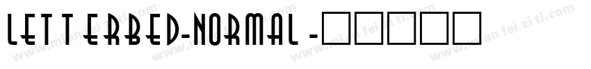 Letterbed-Normal字体转换