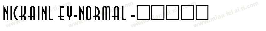 Nickainley-Normal字体转换