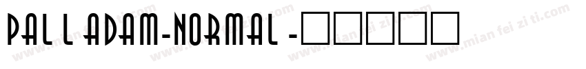 Palladam-Normal字体转换