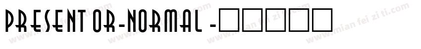 Presentor-Normal字体转换