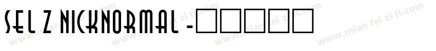 SelznickNormal字体转换