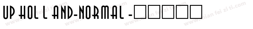 Upholland-Normal字体转换