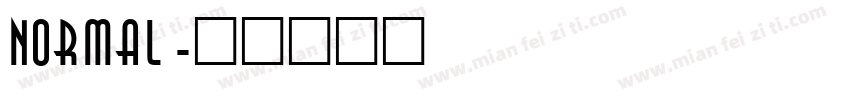 normal字体转换