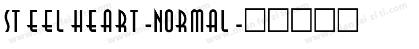 steelheart-Normal字体转换
