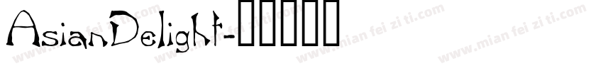 AsianDelight字体转换