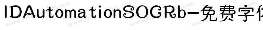 IDAutomationSOCRb字体转换