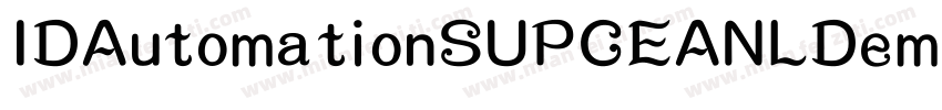 IDAutomationSUPCEANLDemo字体转换