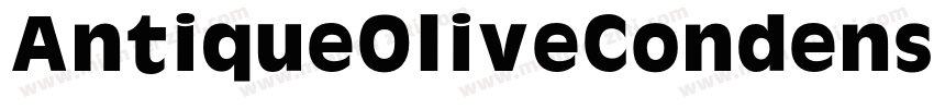 AntiqueOliveCondensedBQ-Bold字体转换
