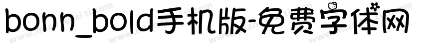 bonn_bold手机版字体转换