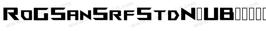 RoGSanSrfStdN-UB字体转换