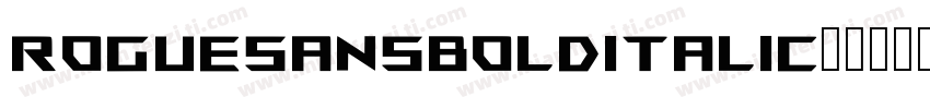 roguesansbolditalic字体转换