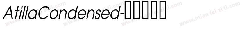 AtillaCondensed字体转换