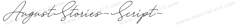 AugustStories-Script字体转换
