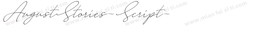 AugustStories-Script字体转换