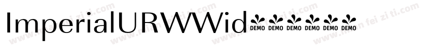 ImperialURWWid字体转换