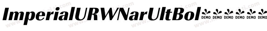 ImperialURWNarUltBol字体转换
