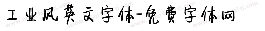工业风英文字体字体转换