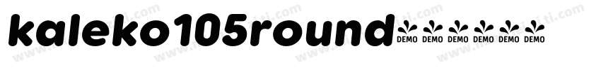 kaleko105round字体转换