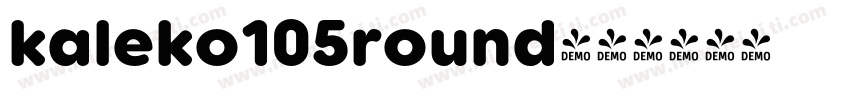 kaleko105round字体转换