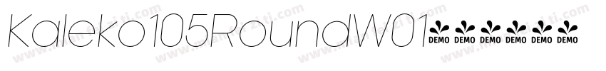 Kaleko105RoundW01字体转换