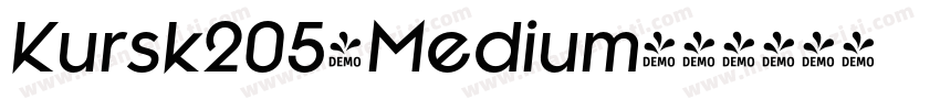 Kursk205-Medium字体转换