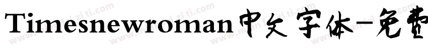 Timesnewroman中文字体字体转换
