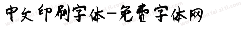 中文印刷字体字体转换