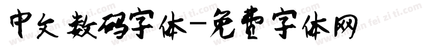 中文数码字体字体转换
