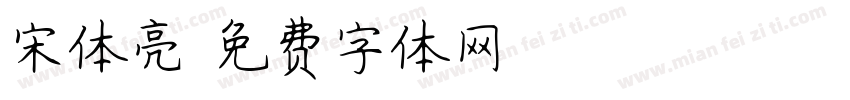 宋体亮字体转换