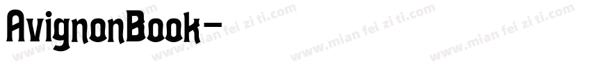 AvignonBook字体转换