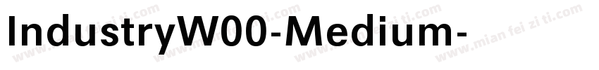 IndustryW00-Medium字体转换
