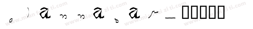 clannabar字体转换