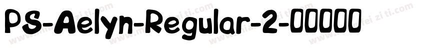 PS-Aelyn-Regular-2字体转换