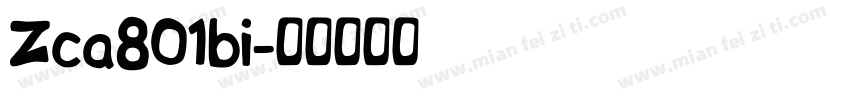 Zca801bi字体转换