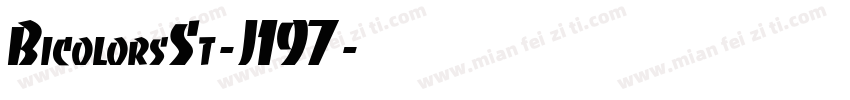 BicolorsSt-J197字体转换