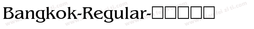 Bangkok-Regular字体转换