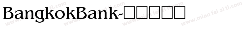 BangkokBank字体转换