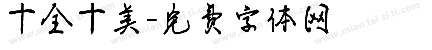 十全十美字体转换