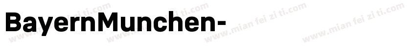 BayernMunchen字体转换