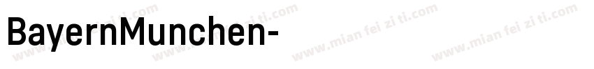 BayernMunchen字体转换