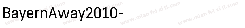 BayernAway2010字体转换